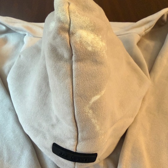 FEAR OF GOD ESSENTIALS KHAKI MENS SMALL HOODIE - Picture 6 of 11